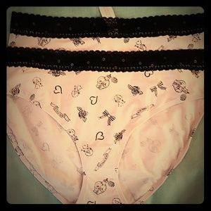 Two Victoria's Secret High Leg Brief Panties